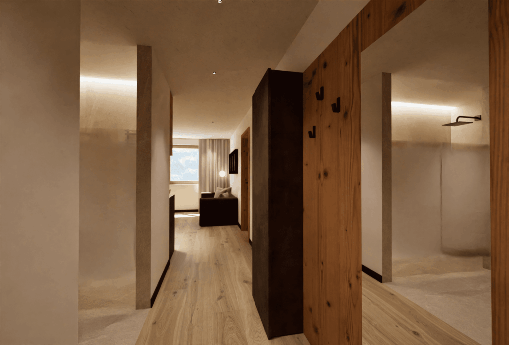 Salon lub część dzienna apartamentu.