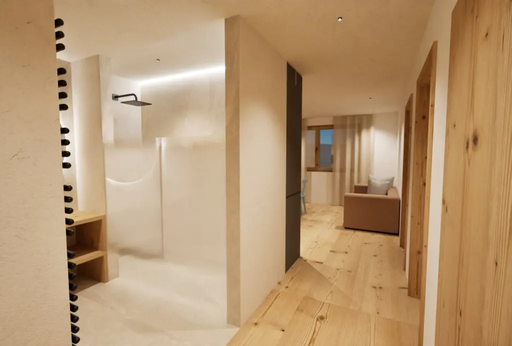 Salon lub część dzienna apartamentu.